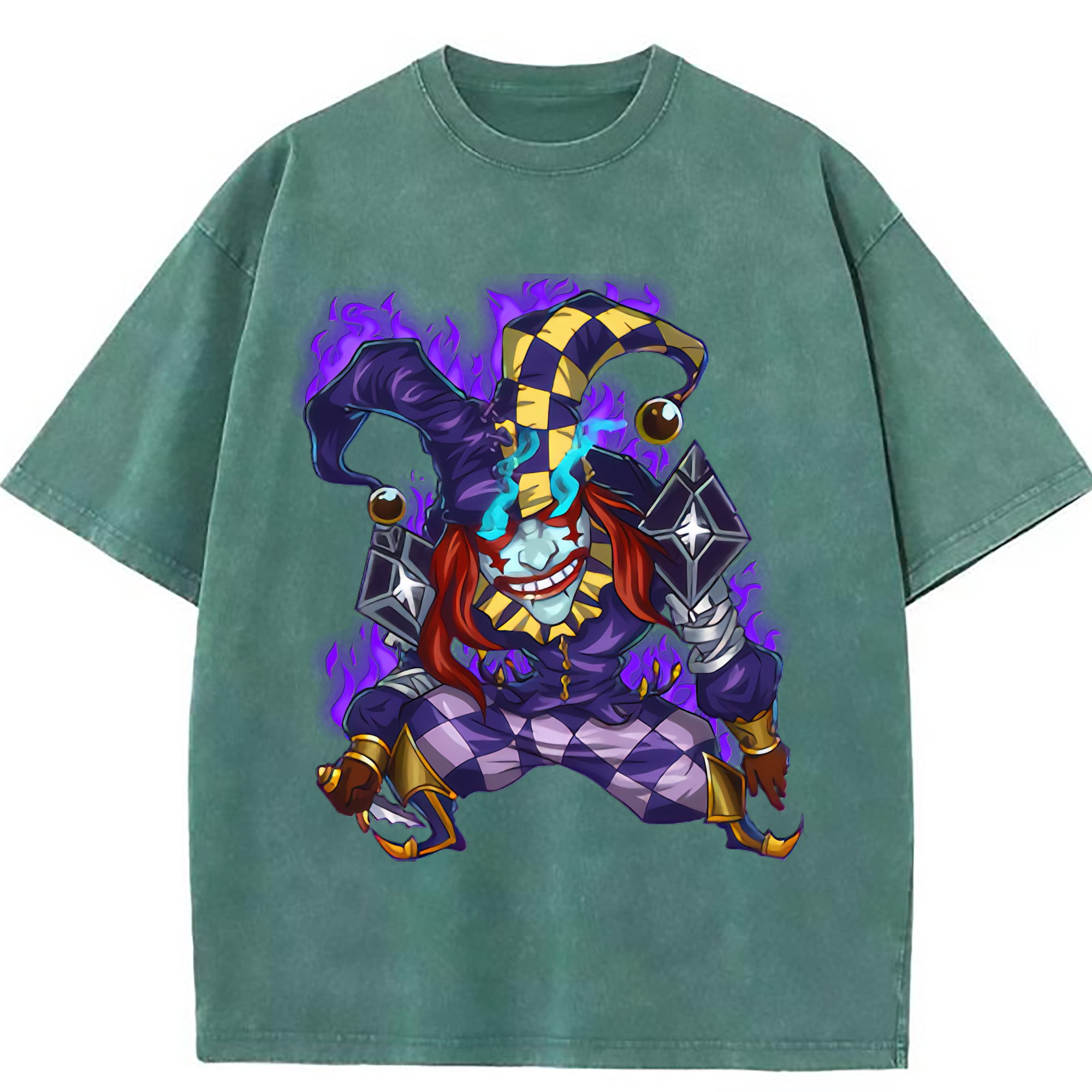 （画像用） リーグ・オブ・レジェンド League of Legends LOL 綿100% ヴィンテージ風 半袖Tシャツ（フロントプリント）